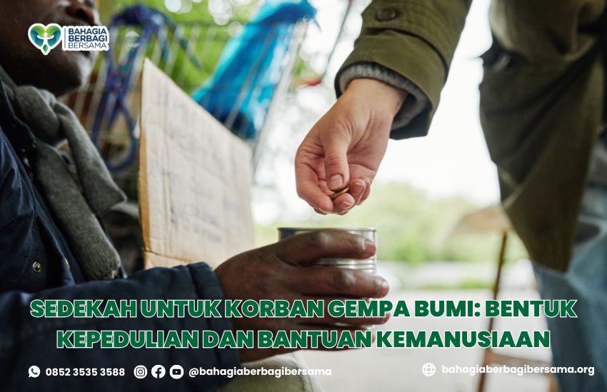 sedekah untuk korban gempa bumi